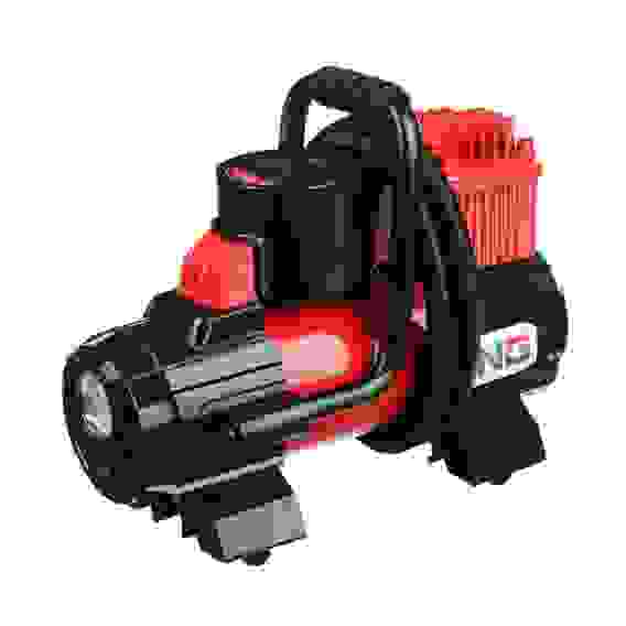 Компрессор автом, манометр, штекер прикур, LED фонарь, 12V, 120W, 35 л/мин, металл NEW GALAXY