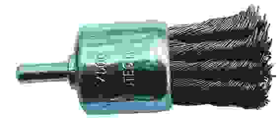 Щетка-крацовка концевая со шпилькой д/дрели,крученая проволока,12мм(Hobbi)