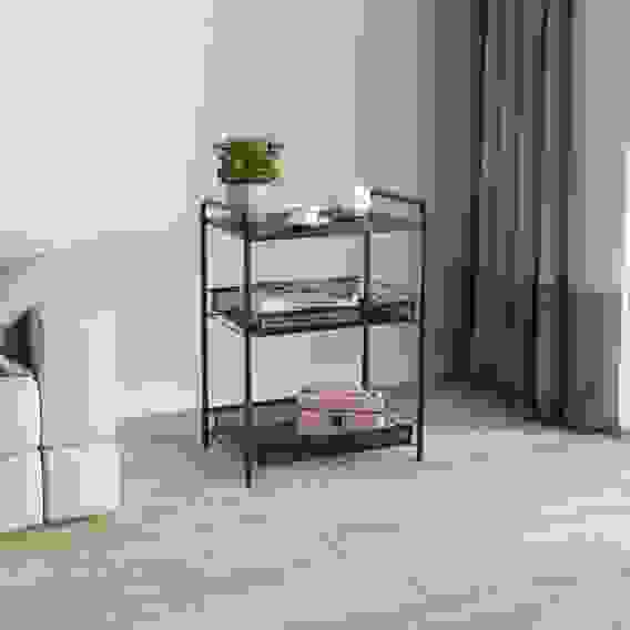 Этажерка Ладья 33С (черная) 45*30*61см, полка+2корзины (до 10кг каждая) Э557Ч ЗМИ Чёрный