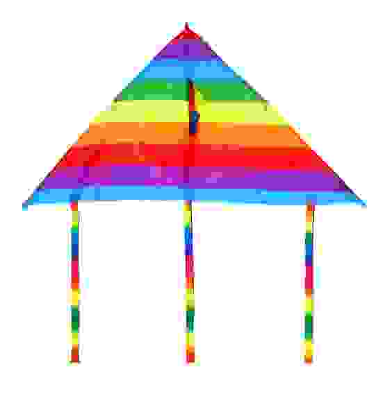 Воздушный змей &quot;Радужный треугольник&quot;, 90см, нейлон SILAPRO