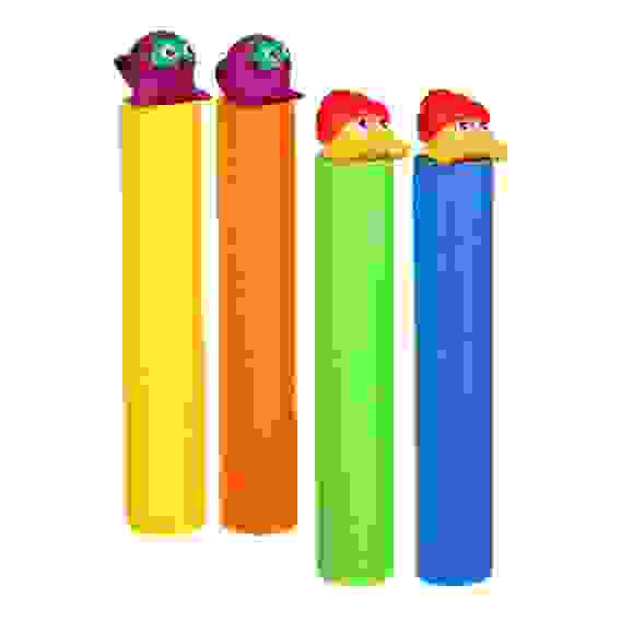 Пушка помповая водяная Веселый краб и Морской котик 32х5см, EVA, пластик SILAPRO