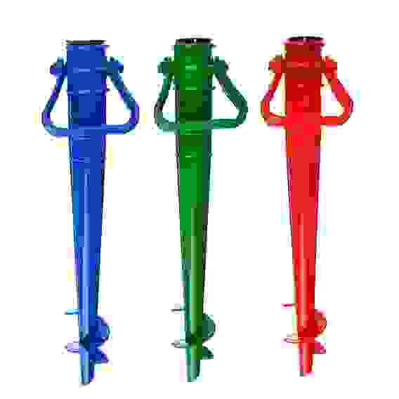 Бур для зонта пластик, h38х10х5см, 4 цвета Яркое лето