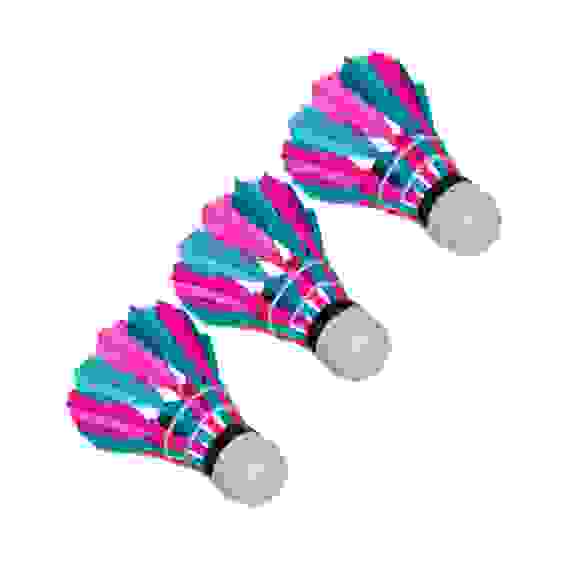 Набор воланов для бадминтона в тубусе, 3шт, ПВХ+перо SILAPRO