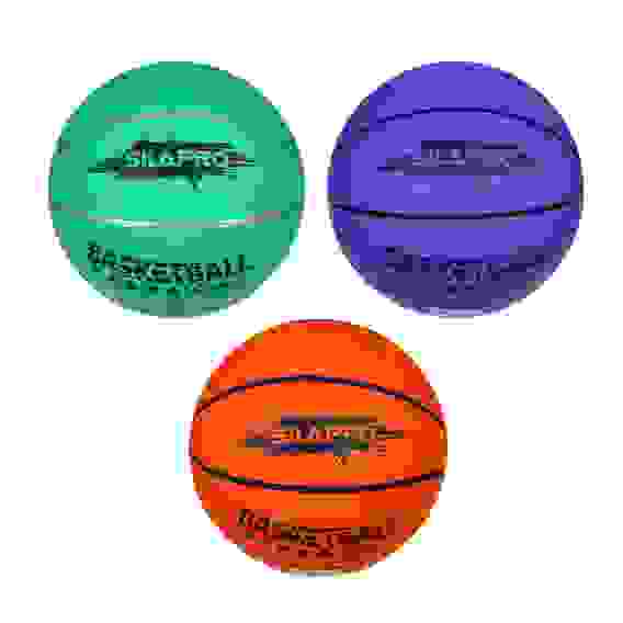 Мяч баскетбольный цветной 7 р-р, 24см, резина, 550г (+-10%) SILAPRO
