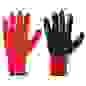 Акция!Перчатки садовые нейлоновые с нитриловым полуобливом, 10 размер, 23,5см, 30г INBLOOM