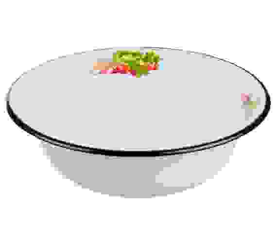 Миска 5,0л эм белая с рис [СЕНТЯБРЬ]