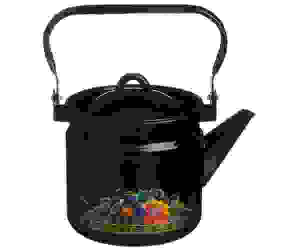 Чайник 2,0л эм черный с рис [ВОЛОГДА]