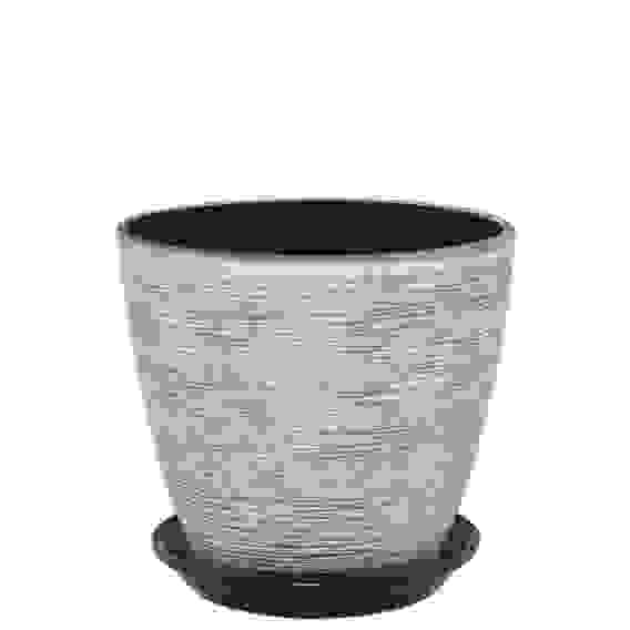 Горшок Бутон Лофт 1л 12см серый Сады Аурики