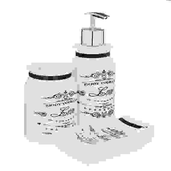 Набор для ванной 3 пр. "Наслаждение жизнью", керамика VETTA