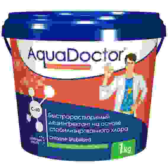 Дезинфектант для бассейна на основе хлора быстрого действия хлор-шок AquaDoctor C-60 1кг