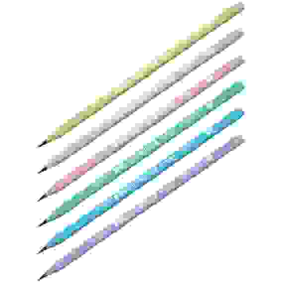 Карандаш ч/г Berlingo &quot;Flexy Pastel&quot; HB, с ластиком, трехгранный, заточен., пластиковый, ПВХ-бокс