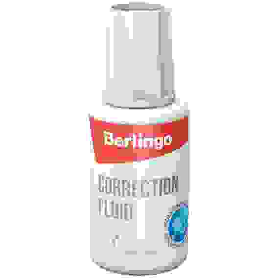 Корректирующая жидкость Berlingo, 20мл, на химической основе, с кистью
