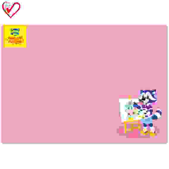 Клеенка для уроков труда Мульти-Пульти &quot;Для девочек&quot;, однотонная с рисунком, 50*70см, ПВХ