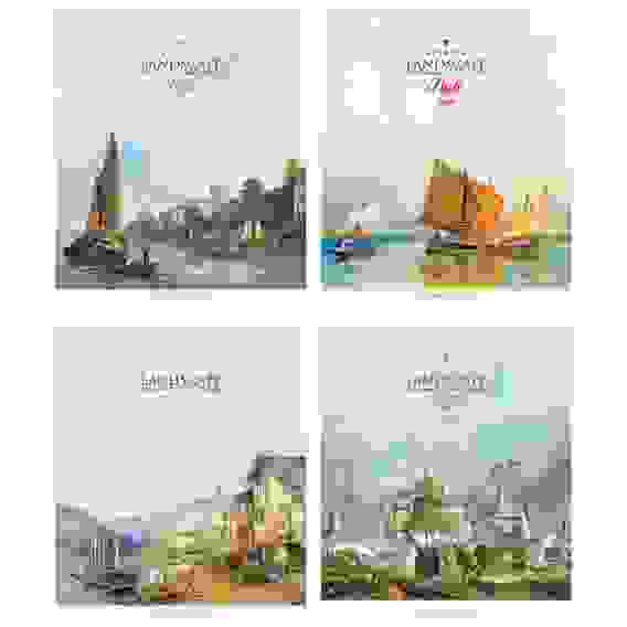 Тетрадь 48л., А5, клетка ArtSpace &quot;Винтаж. Пейзажи&quot;, суперэконом