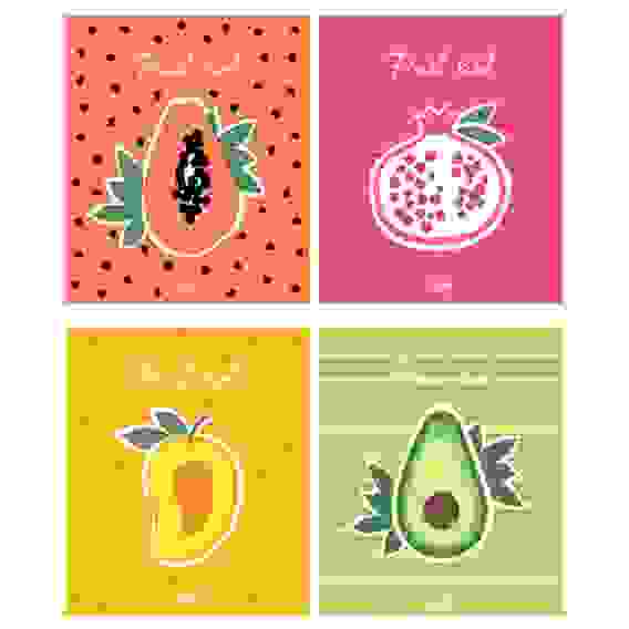 Тетрадь 48л., А5, клетка ArtSpace &quot;Рисунки. Фруктовый бунт&quot;, суперэконом