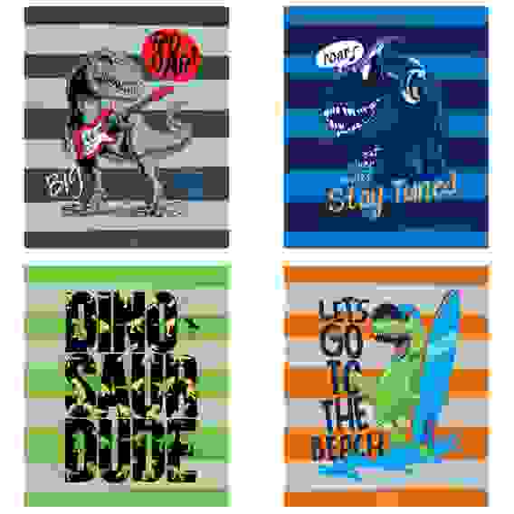 Тетрадь 48л., А5, линия ArtSpace &quot;Рисунки. Dino paty&quot;, ТВИН-лак