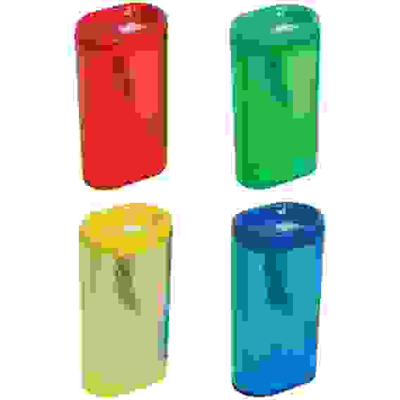 Точилка пластиковая ArtSpace 1 отверстие, контейнер, ассорти