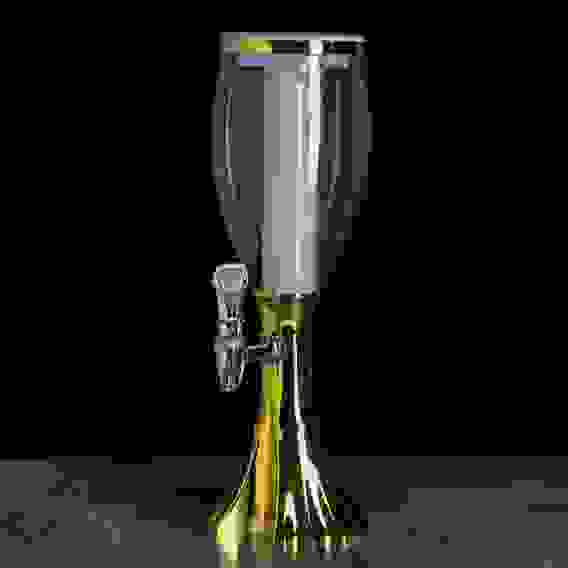 Башня пивная 2 л &quot;Gold&quot; колба с подсветкой 46,5х16х13,5 см, Цвет золотой 3783418