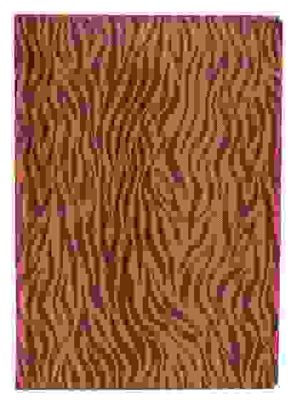 Ежедневник НЕДАТИРОВ 176л А6ф с цветным срезом Ляссе ZEBRA Коричневый