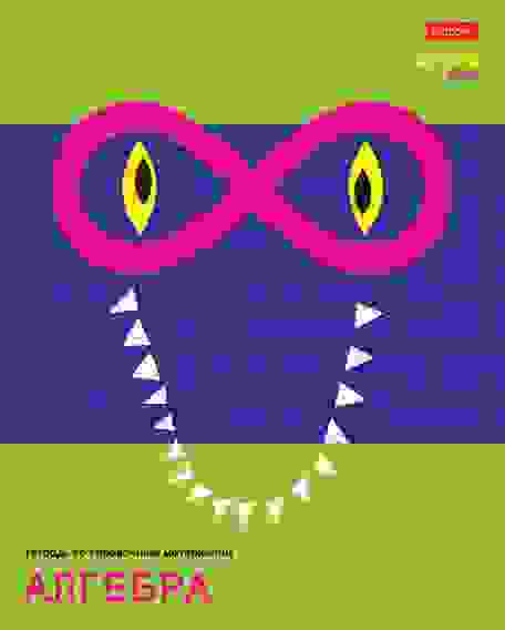 Тетрадь предметная 48л А5ф С интерактивн.справочн.инф. клетка на скобе CrocoStyle- АЛГЕБРА