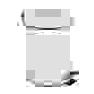 Ведро с педалью для ванной комнаты, 5л, белый, металл SonWelle
