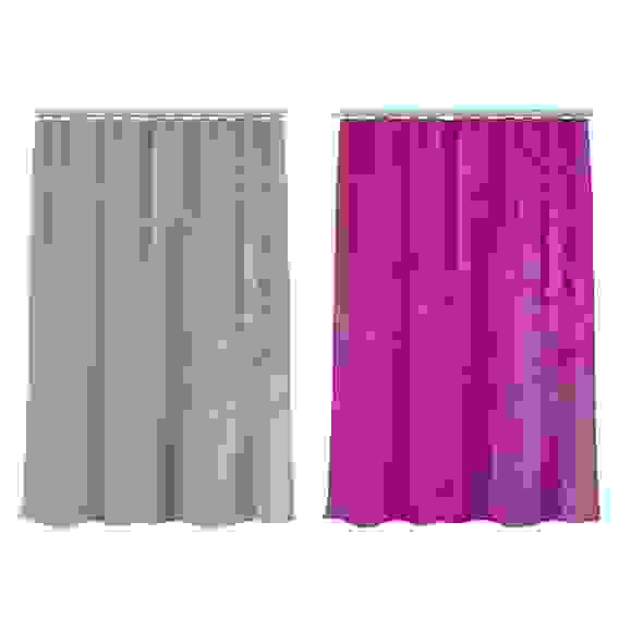 Шторка для ванной, винил, 180x180см, 12 колец, с рисунком цветов, 2 дизайна VETTA