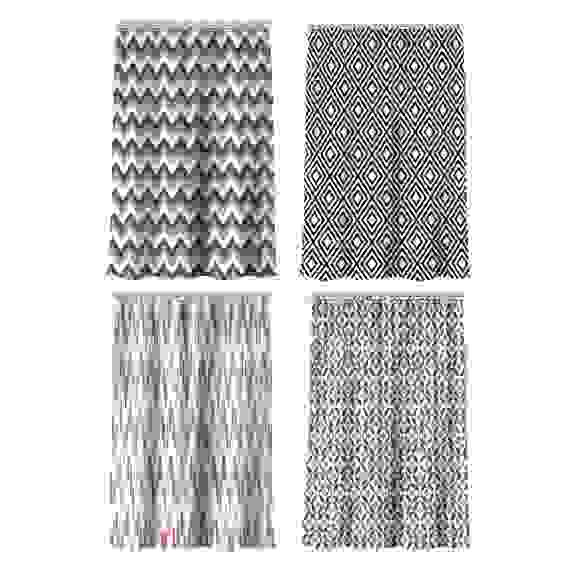 Шторка для ванной, полиэстер (микрофибра), 180x180см, \"Геометрия \", 4 дизайна VETTA