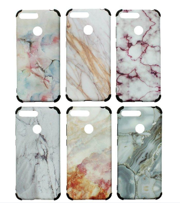 Чехол Huawei Y5 (2018) мрамор усиленные края