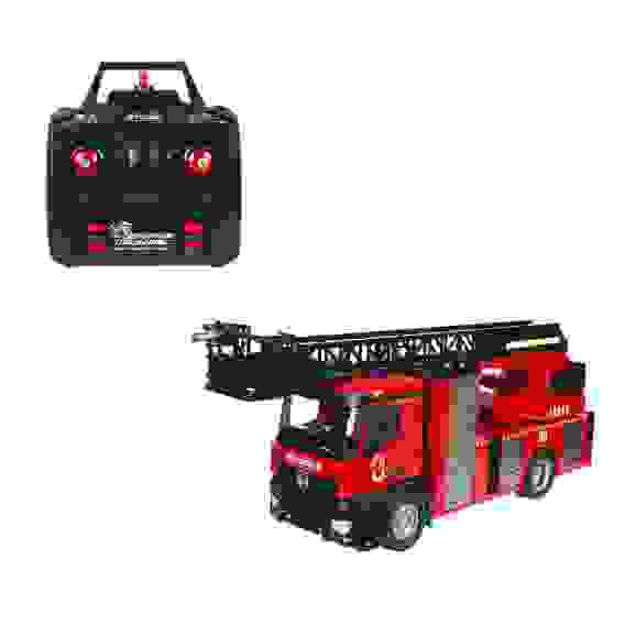 Машина на РУ Пожарная 1:14, функ.вода, звук, свет, движение, АКБ, ABS, 61,8х22х28,5см ИГРОЛЕНД