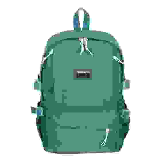 Рюкзак подростковый 45x30,5x13см, 1 отд., 6 карм., бок.утяжки, радуж. вставки, ПЭ, зел. ClipStudio