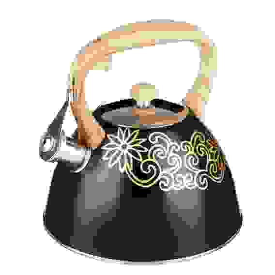 Чайник стальной 2,7л \"Золотой узор\", индукция VETTA