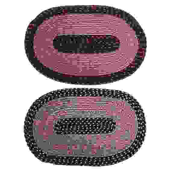 Коврик плетеный, полиэстер, 38х58см, 2 цвета VETTA