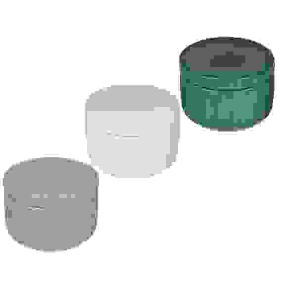 Контейнер для ватных дисков/палочек "Вертикаль", керамика, 3 цвета VETTA