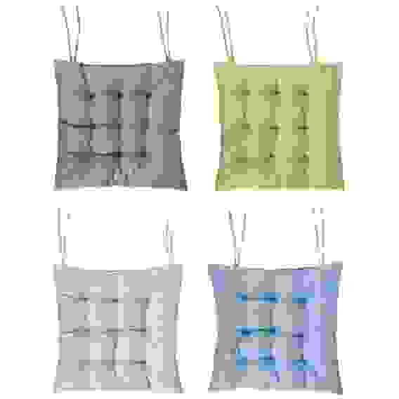 Подушка на стул, полиэстер, 40x40см, 4 дизайна PROVANCE