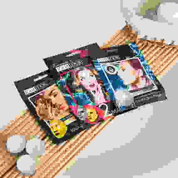 Акция!Маска для лица гидрогелевая увлажняющая Люкс, 28г, 2 вида ЮниLook