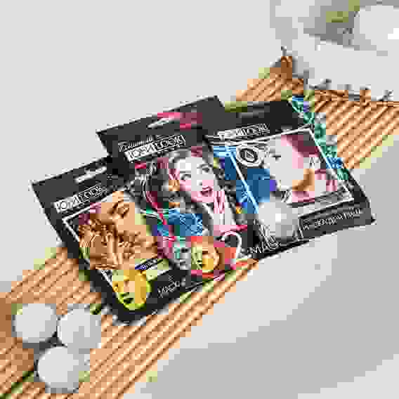 Набор масок 2шт фольгированных: золотая 25мл и серебряная 25мл ЮниLook