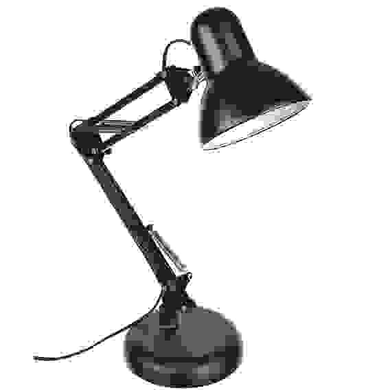 Лампа настольная, E27, 50см, 60Вт, 220В, с выкл.на шнуре, шнур 100см, металл, 3 цвета FORZA