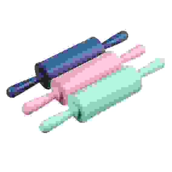 Скалка мини, 23х4см, 3 цвета, силикон, полипропилен