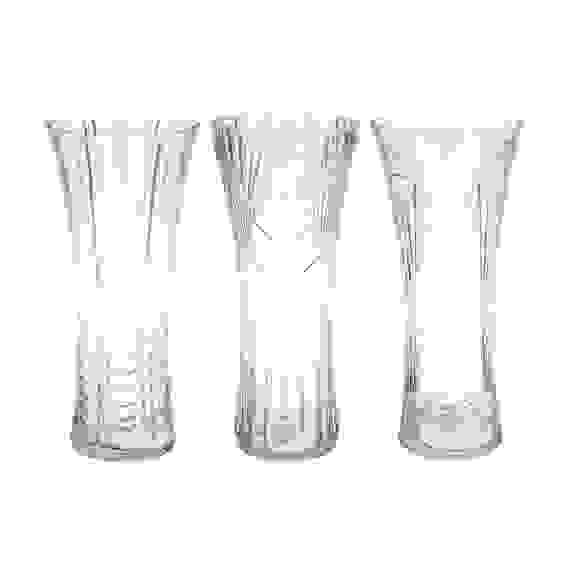 Ваза стеклянная, декоративная, 15x40 см, 3 дизайна, арт.27