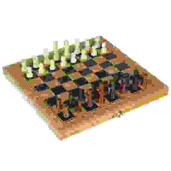 Набор игр 3 в 1 (шашки, шахматы, нарды), МДФ, 30х30см, 7911 LDGames