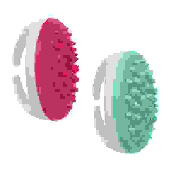 Массажёр для тела, силикон, пластик, 11x6см, 2 цвета BY
