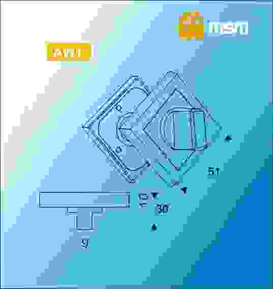 Накладка-фиксатор AW1 WH/SN