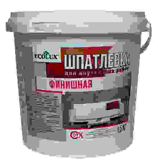 Шпатлевка вн/раб 1,5кг ECOLUX лат