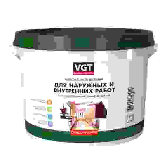 Краска вд моющ 15кг нар/вн ВД-АК-1180 (белоснежная) ВГТ