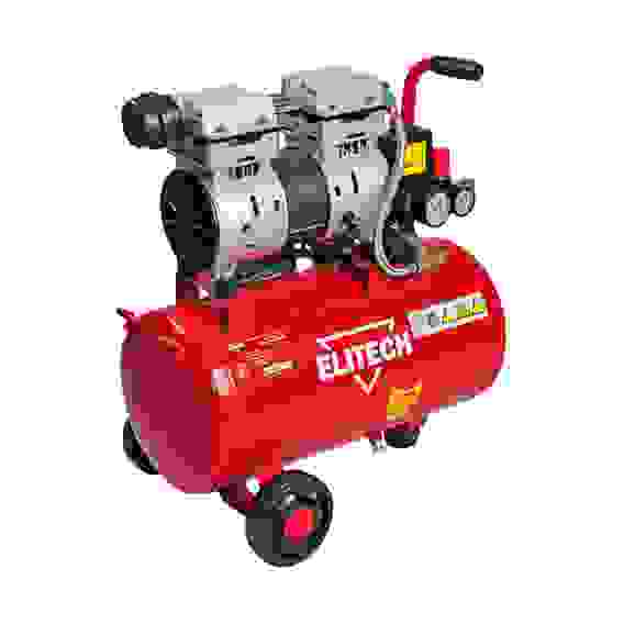 Компрессор Elitech КПБ 180/24М малошумный прям привод, 1,0кВт, 8бар, 24л, 180л/мин, безмасляный