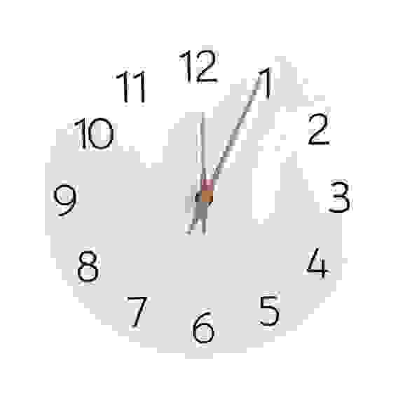 Часы настенные, ПВХ, 25 см LADECOR