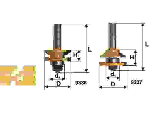 Набор фрез комбинированных рамочных Энкор 9340
