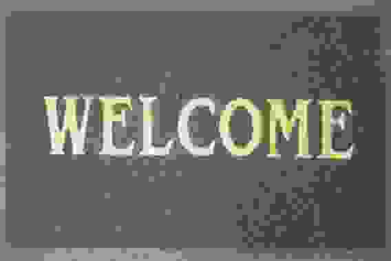 Коврик &quot;Spongy&quot; Welcome 40х60 см, серый, SUNSTEP™