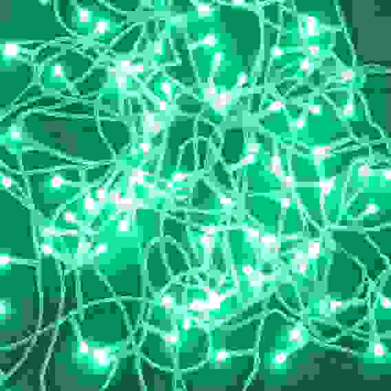 Гирлянда эл. вьюн 10м, 120LED, цветной диод, зеленый, 8 реж., ПВХ прозрачный, 220В СНОУ БУМ