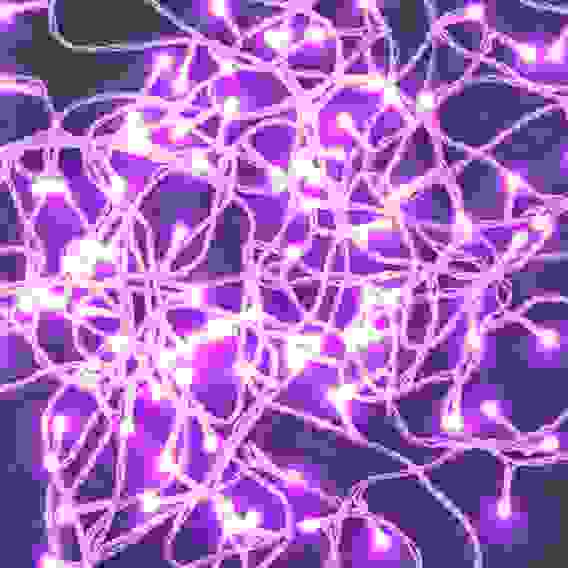 Гирлянда эл. вьюн 10м, 120LED, цветной диод, розовый, 8 реж., ПВХ прозрачный, 220В СНОУ БУМ